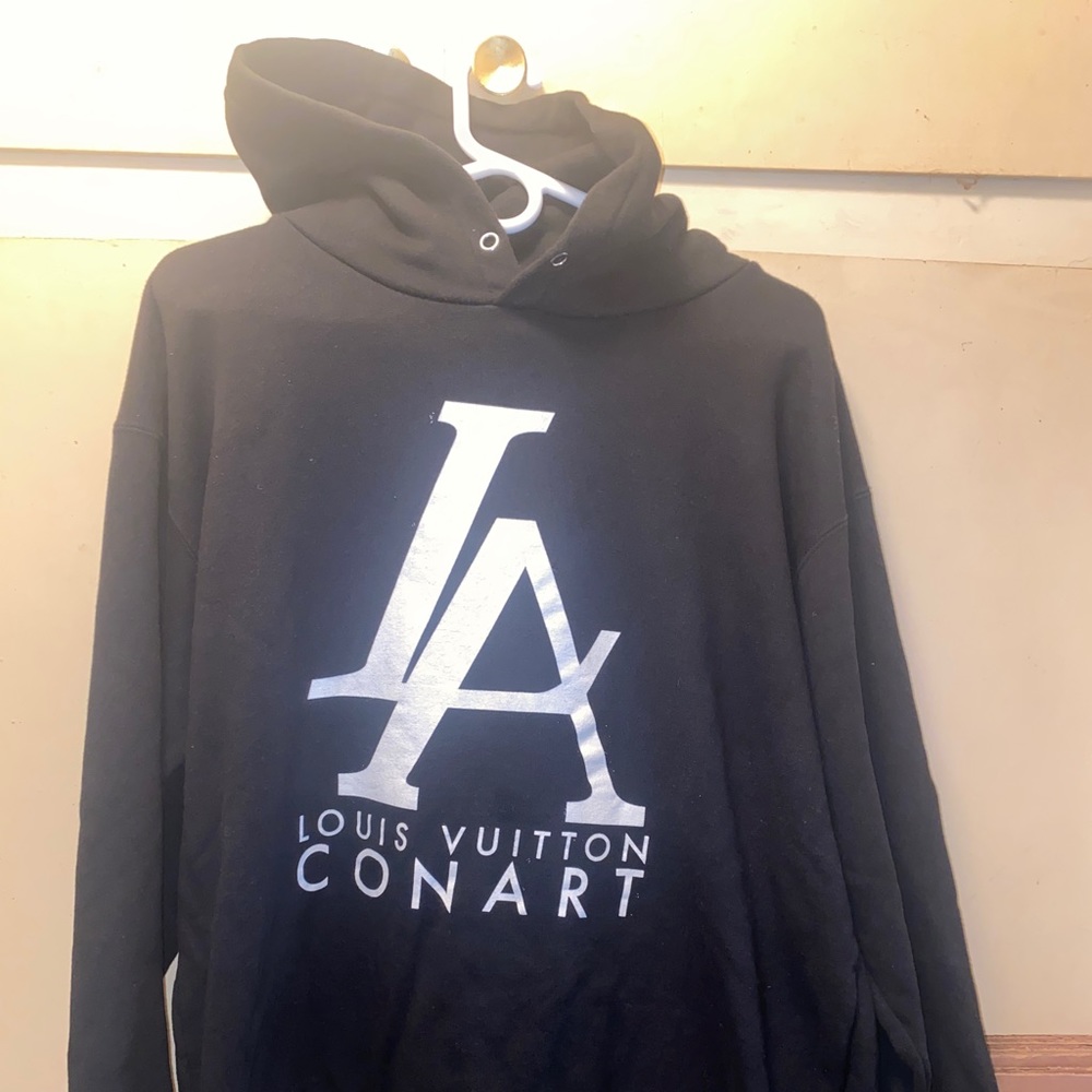 CONART FCK LV black hoodie size: XL used